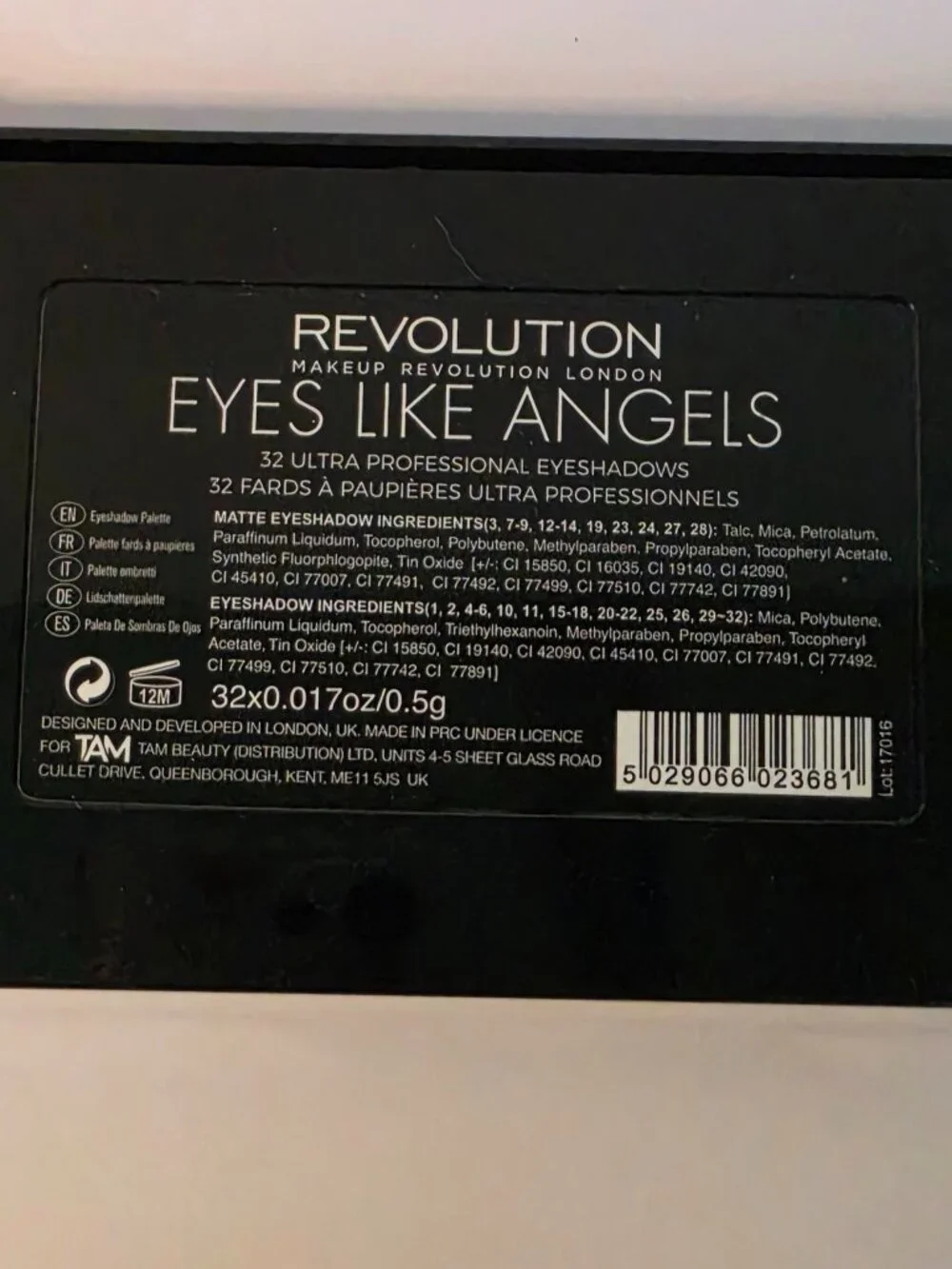 Revolution Ultra EYES LIKE ANGELS Eyeshadow Palette